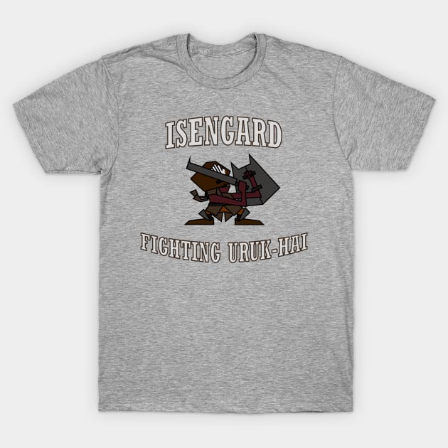 Isengard Fighting Uruk-Hai Alternate Design T-Shirt by IORS